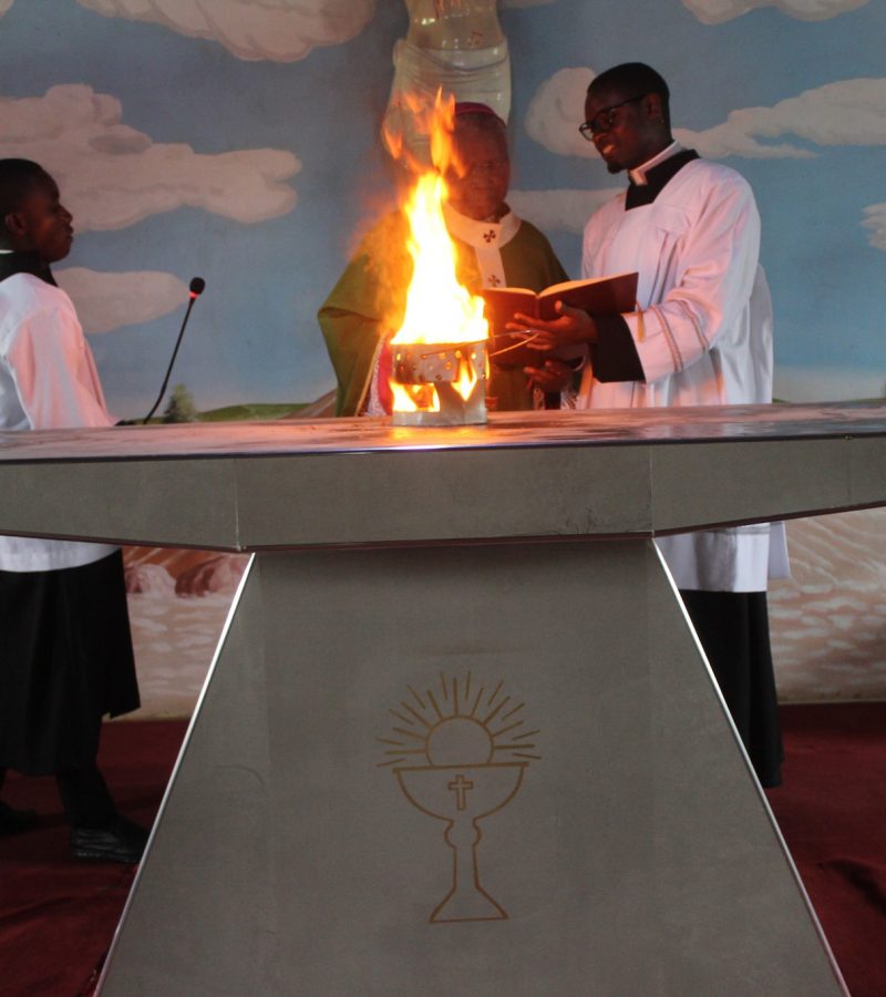 Mass at Blessed Anuarite Parish, Kitwe